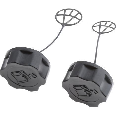 Bouchons de Réservoir de Carburant Bouchon d'Essence Carburant pour Tondeuse à Gazon,Débroussailleuse,2pcs (1/4)