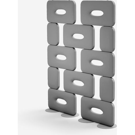 Divisorio di design in polietilene per interni ed esterni Cookie 250 - Ferro (1/2)