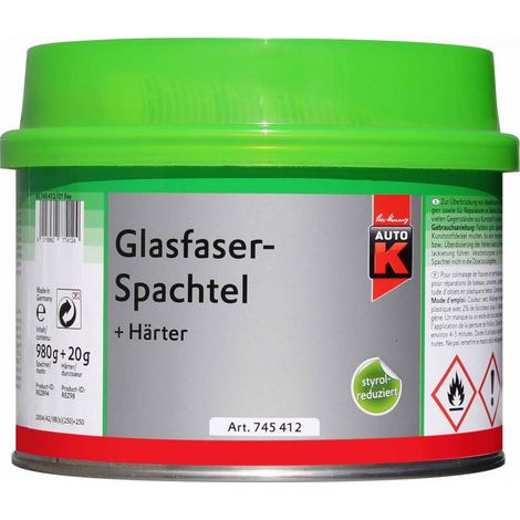 Auto-K Glasfaserspachtel + Härter 1000 g Spachtel Spachtelmasse