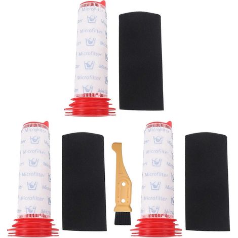 Lot de 3 filtres de rechange pour le manche principal + insert en mousse pour aspirateur sans fil Bosch Athlet()