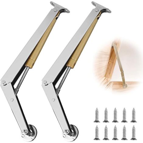 2 Pièces Support de Tatami Charnière, Tatami Vérins à Gaz, Vérins Charnières de Support, Charnières Hydrauliques, Verin de Coffre, 200N