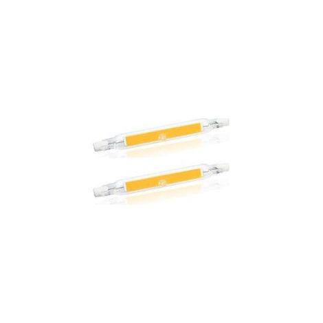 5 W R7S 78 mm J78 COB-Filament-LED-Glühbirne, 500 Lumen 360 Grad, Halogenlampe entspricht 30 W, 48 W, 50 W, perfekt für Zuhause, Küche, Zimmer, Balkon, Büro usw. (2 Stück, Warmweiß 2700 K) [Energiekla (1/5)