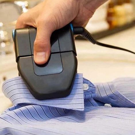 Fer à repasser pliable mini, portable et pliable, conforme aux normes européennes 110-220 V. Défroisseur vapeur portatif. (1/5)