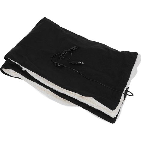 Couverture Chauffante électrique 12V, Couverture Chauffante en Coton Doux avec Basse Tension Sûre pour la Maison et Le Bureau (1/5)