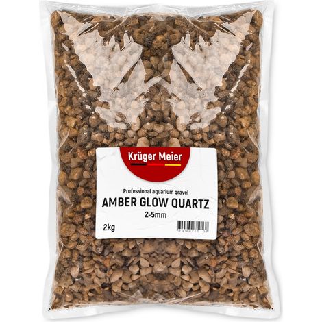 Kruger Meier Amber Glow Quarz 2-5 mm - Aquarienkies 2 kg (1/5)