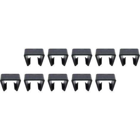 10 Clips de Fixation Maintien Stable et Alignement en Plastique Noir Faciles à Installer pour Canapé Sectionnel pour Meubles en Osier D'extérieur (1/5)
