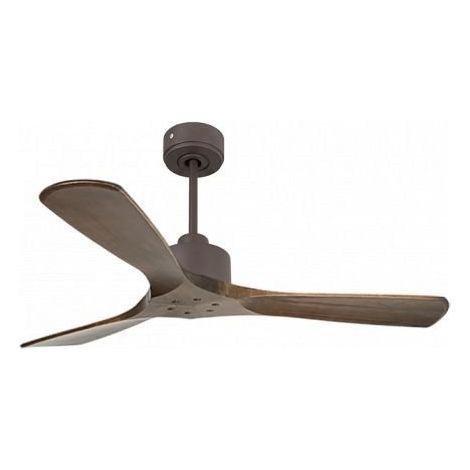 Modulo Slim de Klassfan - Ventilateur de plafond et destratificateur moteur DC chocolat et pales bois sombre 25 à 40 m² (1/5)
