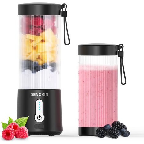 Mixeur portable / Blender / Smoothie Maker, gobelet de 450 ml, sans fil et mini blender rechargeable USB-C (1/5)