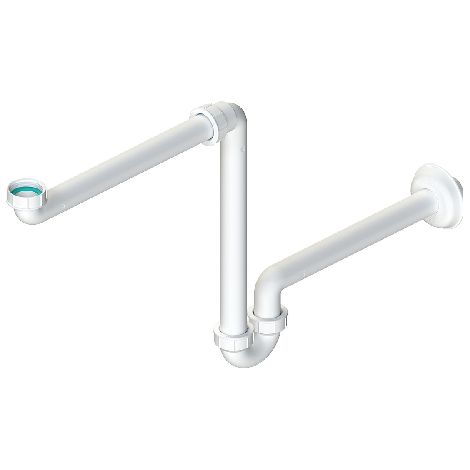 SIFONE AUTOPULENTE SALVASPAZIO PER LAVABO- 11/4 x 32- DH- pezzi 1