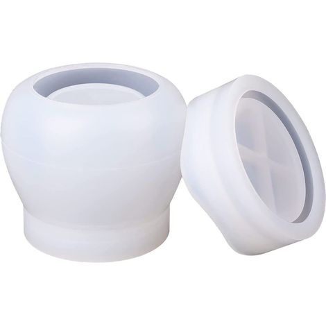 Moules en résine pour bougeoirs, moules en silicone pour bougeoirs, moules de coulée en cristal époxy pour loisirs créatifs, plateaux à bijoux, boîtes de rangement, étuis à bibelots (Moules pour bouge (1/5)
