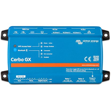 Cerbo GX MK2 – Box domotique et kit – 2 ports VECan – Connectivité avancée pour gestion à distance – Victron Energy