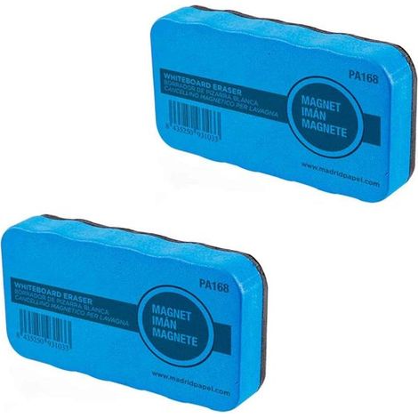 Gomma con magnete per lavagna bianca 10,5 x 5,5 x 2 cm (1/5)