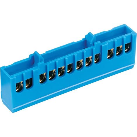 Nullleiterklemme 12 x 16mm ², blau, fingersicher Leitungsschutzschalter