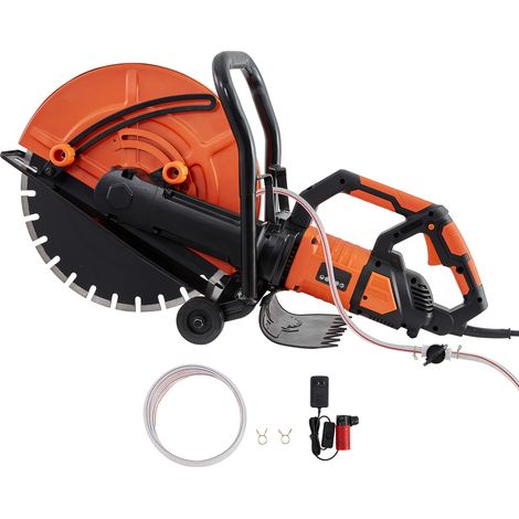 Mophorn Elektrische Betonsäge von, 16 Zoll, 3200 W, 15 A Motor-Kreissägenschneider mit maximal 6 Zoll einstellbarer Schnitttiefe, Nassscheibensägenschneider mit Wasserleitung