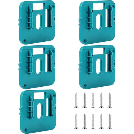 5er-Pack Batteriehalter – Werkzeugmontagehalterung – für einfache Installation in Garagen und Wartungsräumen – schnelle Installation (1/5)