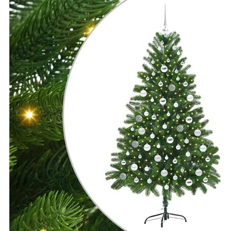 Árbol de Navidad con 300 LED con soporte Verde 180 cm PE vidaXL (1/5)