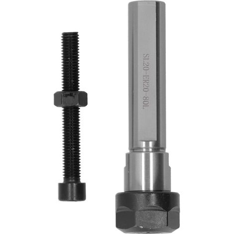Porte-pince de serrage, rallonge droite, outil de taraudage flottant pour tour CNC SL20‑ER20‑80L (1/5)