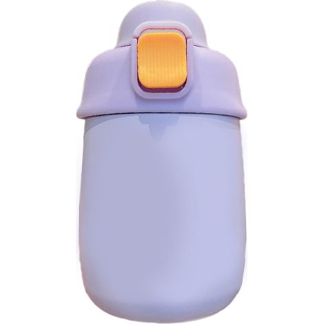 Cute thermique bouteille d’eau avec paille corde Random Stickers acier inoxydable enfants isolation tasse pour Student School (1/5)