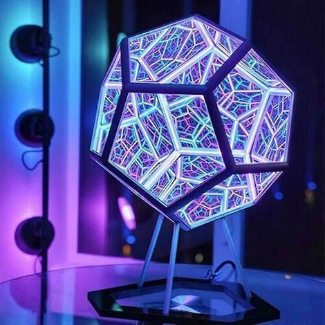 Dodécaèdre Veilleuse Couleur Corps Art Lumière 7 Couleur Art LED Lumière (1/5)
