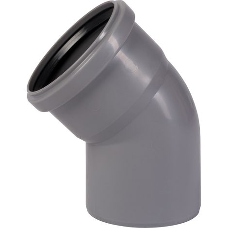 HT Bogen mit Muffe und Gummidichtung HT-Rohrbogen DN90 45° HTB (1/5)