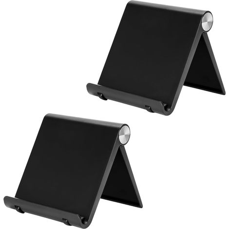 Premium Mobile Phone Holder, Foldable and Adjustable Smartphone Holder for Table, Desk, Compatible with iPhone, Samsung, Xiaomi, Huawei etc. (1/5)