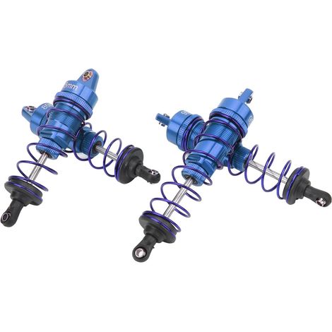 Amortisseur de chocs RC avant arrière en alliage d'aluminium pièces de mise à niveau RC Ressort Amortisseur pour HSP pour voiture 1/10 (bleu foncé) (1/5)