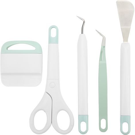 Set mit 5 Präzisions-Unkrautentfernungswerkzeugen, langlebiges und sicheres Material für Heimwerkerprojekte und Bastelarbeiten (1/5)