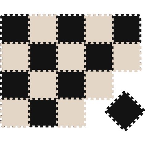 18 Teile Baby Kinder Puzzlematte ab Null - 30x30 Puzzle Spielmatte Krabbelmatte