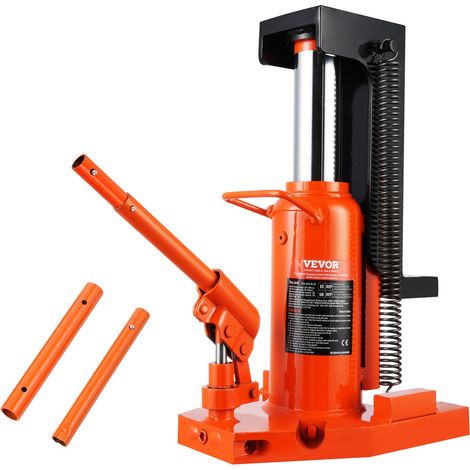 Cric à Patte 10 T à la Patte, Cric Hydraulique pour Machines Capacité de Levage 20 T en Haut, Hauteur de la Patte 30-190 mm, Hauteur du Dessus 320-480 mm, pour Levage des Machines, Industrie (1/5)