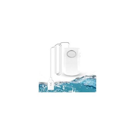 Détecteur d'inondation Wi-Fi 130dB – Notifications push sur smartphone – Installation facile – Pour salles de bain, cuisines et sous-sols (1/5)