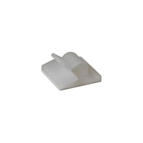 Attaches de cable auto-adhesives - ø 5 8 - 6 5 mm / 20 x 18 mm / 10 pcs