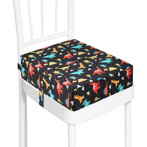 Rehausseur Chaise Enfant, Lavable à l'eau Fort Support Portable Chaise Surélevée, Adapté pour les Repas des Jeunes Enfants, Coussin de Chaise Surélevée Facile à Nettoyer (1/5)