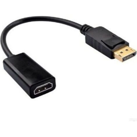 1-teiliger DisplayPort-zu-HDMI-Adapter, DisplayPort-Stecker auf HDMI-Buchse-Konverter mit Audiounterstützung für Lenovo, Dell, HP, ASUS und andere Marken