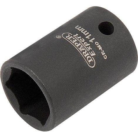 Draper Expert HI-TORQ® 11mm Metric Impact Socket for 1/4" Drive - Heavy-Duty 1/4" Square Drive Impact Socket (1/5)