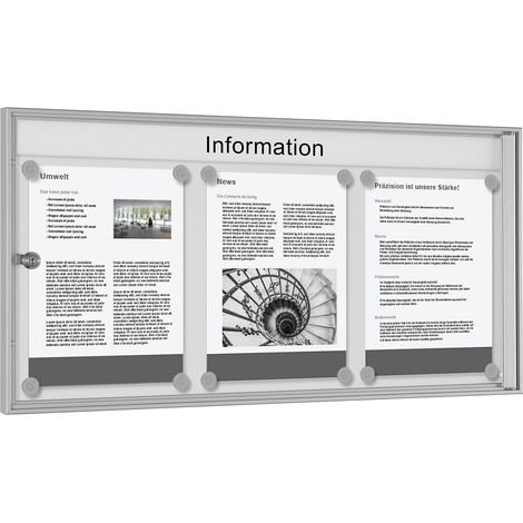 FRANKEL kaiserkraft, Vitrine économique, blanc gris, format (1/2)