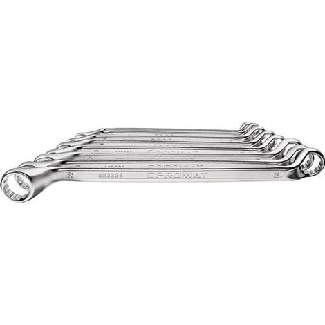Doppelringschlüsselsatz 12-teilig Schlüsselweite 6 - 32 mm tief gekröpft (1/4)