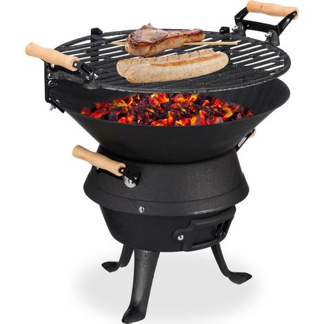Barbacoa de hierro fundido