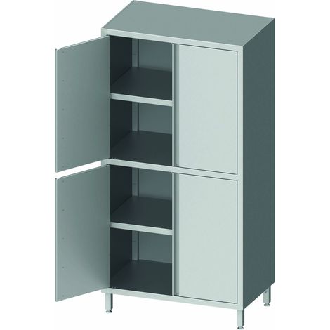 Armoire Haute Inox 4 Portes - Gamme 600 - Hauteur 1800 & 2000 - Stalgast