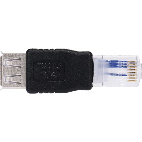 Adaptateur USB vers RJ45, connecteur Ethernet mâle USB2.0 femelle (1/5)