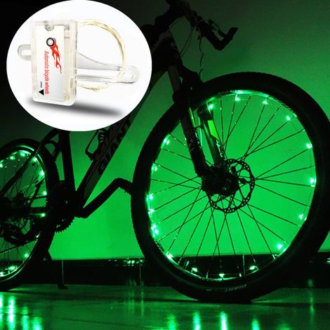 Éclairage LED pour jantes de vélo - Décoration de cadre et éclairage des rayons pour VTT, idéal pour le cyclisme nocturne