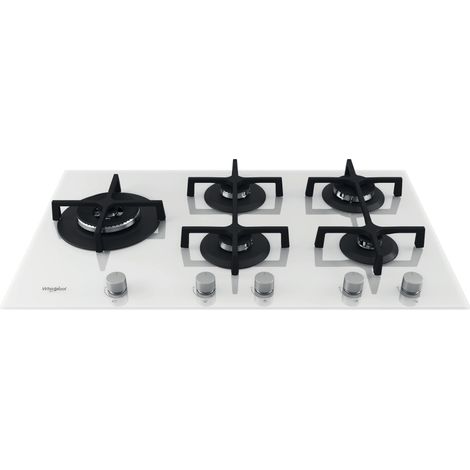 Whirlpool Piano cottura a gas - GOA 9523/WH. Colore del prodotto: Bianco, Posizionamento dell'apparecchio: Da incasso, Dimensione della larghezza del piano cottura: 90 cm. Bruciatore piccolo: 1000 ... (1/9)