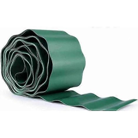 Bordure de parterre de 15 cm de haut I 9 m I Vert I Bordure de jardin Bordure de pelouse en plastique Bordure de pelouse Bordure de jardin (1/5)