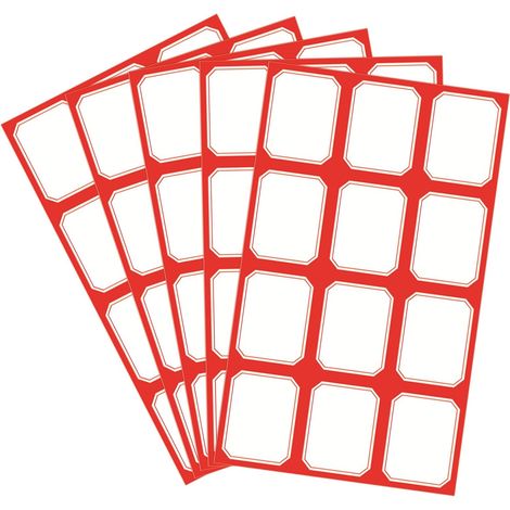 600 etiquetas autoadhesivas de colores de 38 x 48 mm, 50 hojas de etiquetas de papel para escribir, etiquetas de dirección, nombre y precio, etiquetas de organización para oficina, escuela, hogar, fra (1/5)