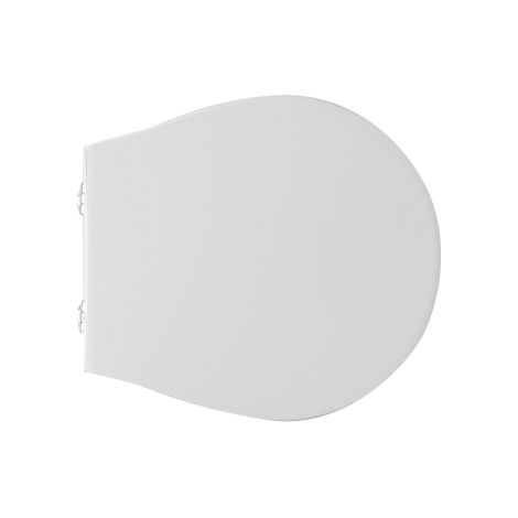 Abattant WC pour Azzurra vaso Vera 48 40x37,3 cm avec charnie'res re'glables abattant WC blanc en fonte de bois