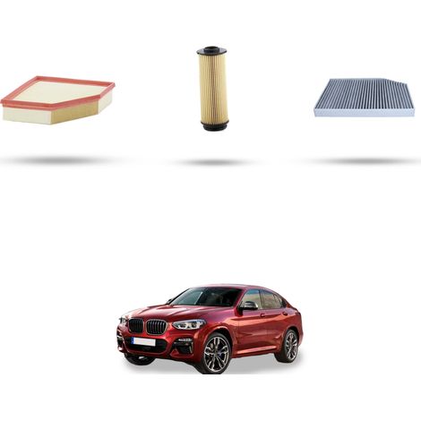 Kit tagliando 3 filtri compatibile con Bmw x4 (G02,F98) M40 ix 285kw dal 2019 (1/5)