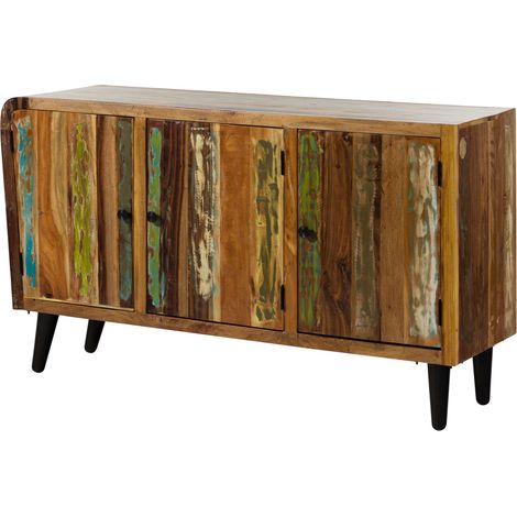 SIXTIES 111 Credenza in legno di Legno riciclato - laccato / multicolore 150x45x86 (1/3)