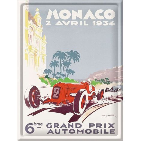 Décoration métallique Monaco Grand Prix