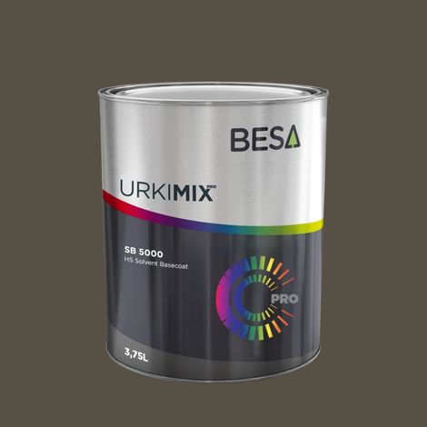 Pot de peinture Polyuréthane / bi composant Gris Brun RAL 7013 Mat - 2 kg