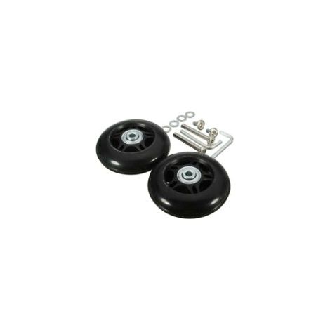 Ruedas de repuesto para equipaje de 40 mm x 18 mm, kit de reparación de cojinetes giratorios de goma, paquete de 2 - Crezuo