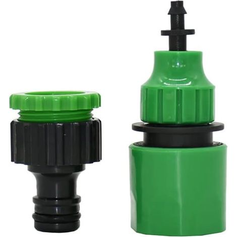 1 connettore rapido filettato per tubo di irrigazione da giardino (1/2)